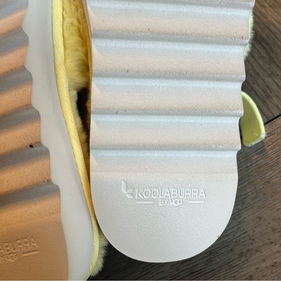 Koolaburra ugg yellow sling back slides - Picture 3 of 9
